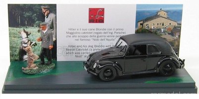 VOLKSWAGEN - BEETLE CABRIOLET WITH HITLER AND IS DOG BLONDIE - EAGLE'S NEST 1938